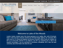 Tablet Screenshot of lakeofthewoodsrentals.com